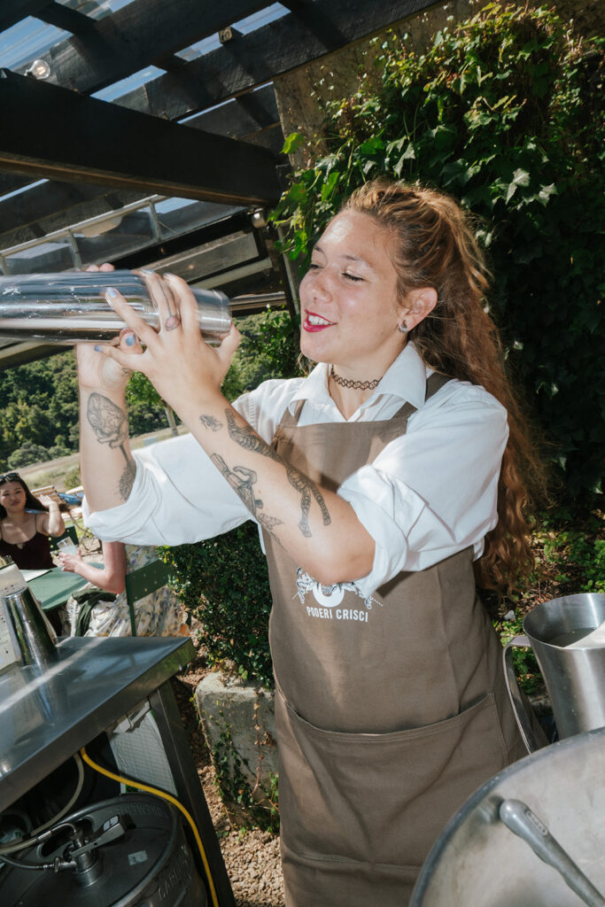 Poderi Crisci staff making cocktails